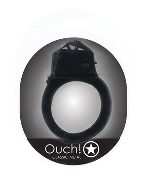 Ouch Shots Ouch! Classic Metal Handcuffs - Black - Image 2