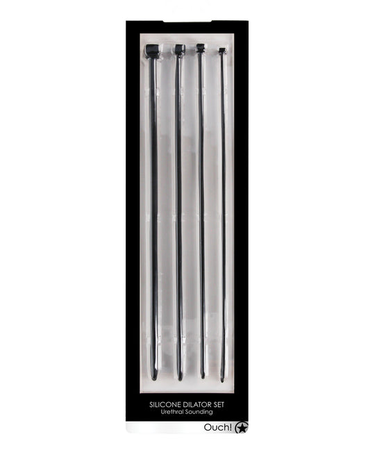 Ouch Shots Ouch Urethral Sounding Dilator Set - Black
