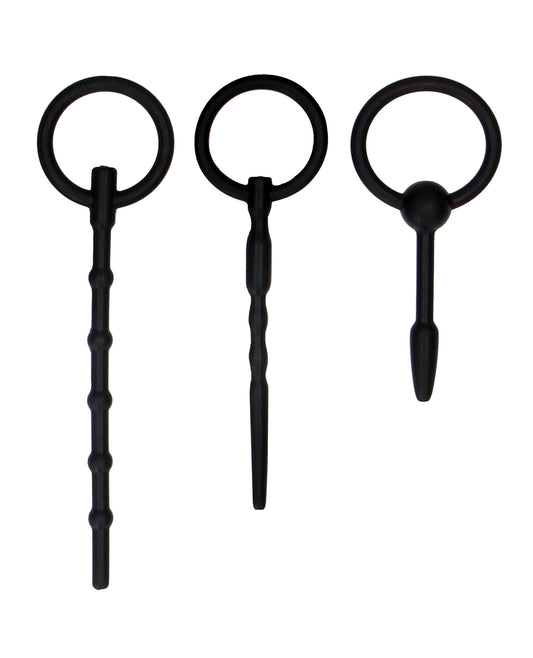 Ouch Shots Ouch Urethral Sounding Plug Set - Black - Image 2
