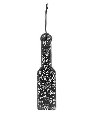 Ouch Shots Ouch Love Street Art Fashion Printed Paddle - Black - Image 2