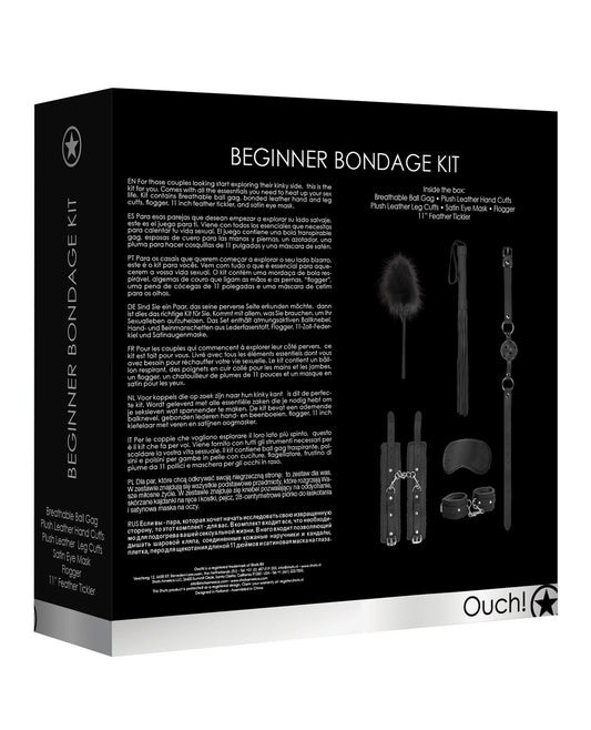 Ouch Shots Ouch Beginner's Bondage Kit - Black - Image 2