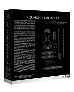 Ouch Shots Ouch Intermediate Bondage Kit - Black - Image 2