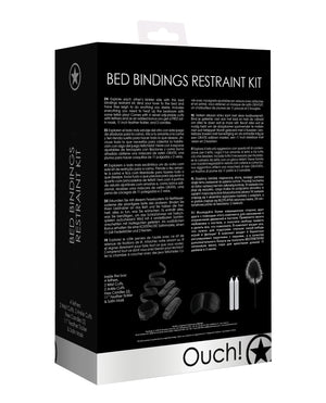Ouch Shots Ouch Bed Bindings Restraint Kit - Black - Image 2