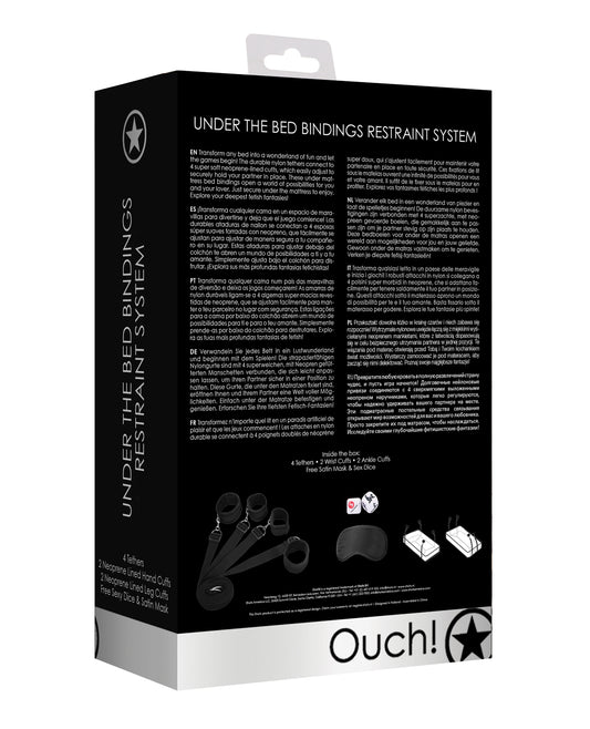 Ouch Shots Ouch Bed Restraint System - Black - Image 2
