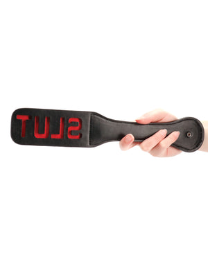 Ouch Shots Ouch Slut Paddle - Black - Image 3
