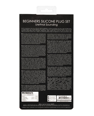 Ouch Shots Ouch Urethral Sounding Beginner's Silicone Plug Set - Black - Image 2