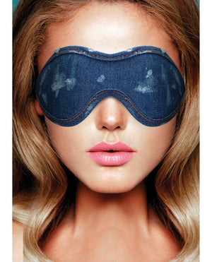 Shots Shots Denim Eye Mask - Blue - Image 4