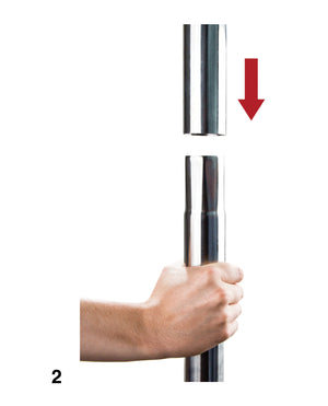 Ouch Shots Ouch Dance Pole - Silver - Image 5