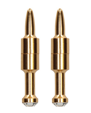Ouch Shots Ouch Pin Magnetic Nipple Clamps - Gold - Image 2