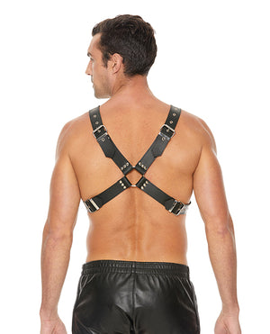Ouch Shots Ouch Men's Large Buckle Harness - Black - Image 5