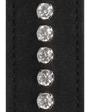 Ouch Shots Ouch Diamond Studded Collar w/Leash - Black - Image 3