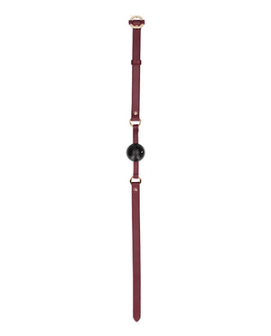 Ouch Shots Ouch Halo Breathable Ball Gag - Burgundy - Image 4