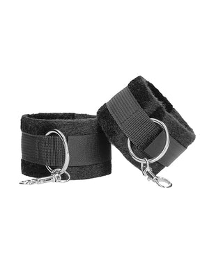 Ouch Shots Ouch Black &amp; White Velcro Hand/Ankle Cuffs - Black - Image 4
