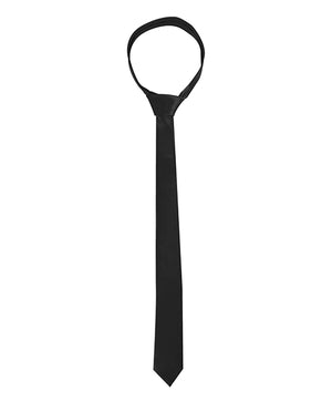 Ouch Shots Ouch Black &amp; White Satin Bondage Tie - Black - Image 2