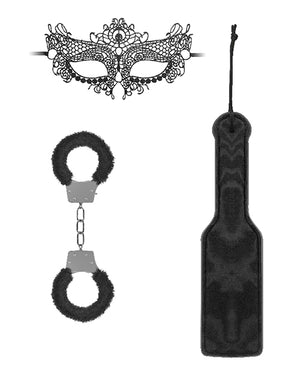 Ouch Shots Ouch Black &amp; White Introductory Bondage Kit #3 - Black