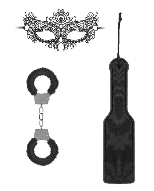 Ouch Shots Ouch Black &amp; White Introductory Bondage Kit #3 - Black