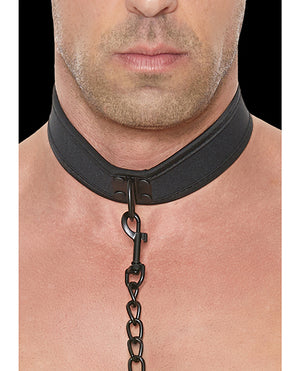 Ouch Shots Ouch Puppy Play Puppy Collar w/Leash - Black - Image 5