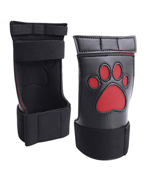 Ouch Shots Ouch Puppy Play Paw Cut-Out Gloves - Red - Image 4
