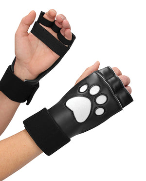 Ouch Shots Ouch Puppy Play Paw Cut-Out Gloves - White - Image 5
