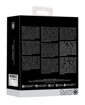 Ouch Shots Ouch Puppy Play Tail Butt Plug - Black - Image 2