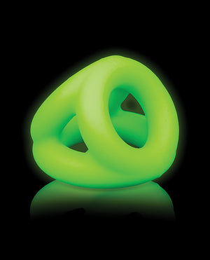 Ouch Shots Ouch Cock Ring &amp; Ball Strap - Glow in the Dark - Image 3