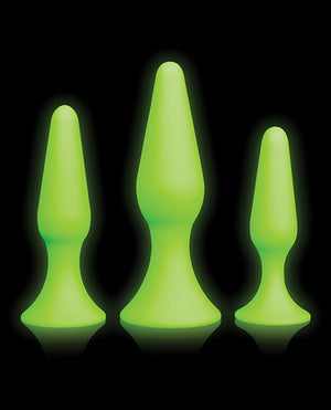 Ouch Shots Ouch Butt Plug Set - Glow in the Dark - Image 4