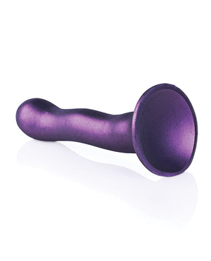 Ouch Shots Ouch 7" Curvy G-Spot Dildo - Metallic Purple - Image 4