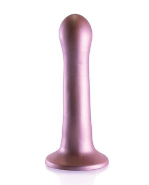 Ouch Shots Ouch 7" Curvy G-Spot Dildo - Rose Gold - Image 3