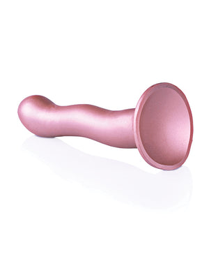 Ouch Shots Ouch 7" Curvy G-Spot Dildo - Rose Gold - Image 4