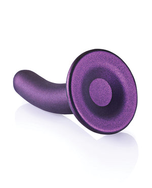 Ouch Shots Ouch 5" Smooth G-Spot Dildo - Metallic Purple - Image 4