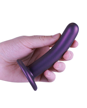 Ouch Shots Ouch 5" Smooth G-Spot Dildo - Metallic Purple - Image 5
