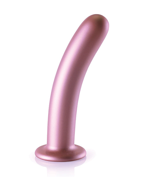 Ouch Shots Ouch 7" Smooth G-Spot Dildo - Rose Gold - Image 2