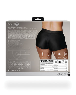 Ouch Shots Ouch Vibrating Strap On Boxer - Black XL/XXL - Image 2