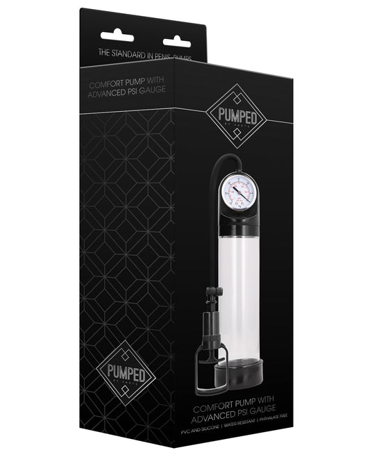 Pumped Shots Pumped Comfort Pump w/Advanced PSI Gauge - Transparent - Image 2