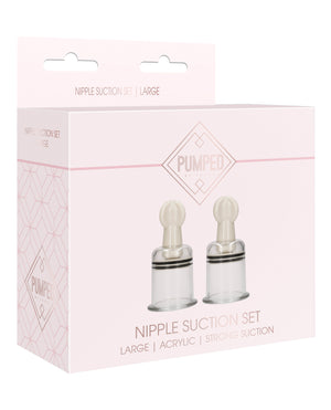 Pumped Shots Pumped Nipple Suction Set - Large Clear - Image 2