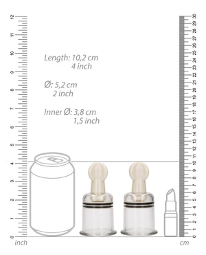 Pumped Shots Pumped Nipple Suction Set - Large Clear