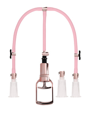 Pumped Shots Pumped Clitoral &amp; Nipple Pump Set - Medium Rose Gold - Image 3