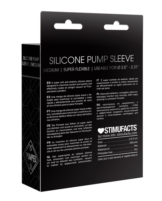 Pumped Shots Pumped Sleeve Medium - Black