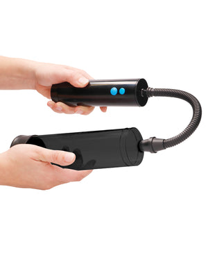 Pumped Shots Pumped Rechargeable Extreme Power Pump w/Free Silicone Cock Ring - Black - Image 4