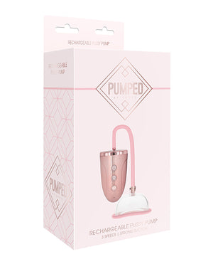 Pumped Shots Pumped Automatic Rechargeable Pussy Pump Set - Rose Gold - Image 2