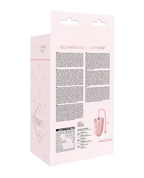 Pumped Shots Pumped Automatic Rechargeable Pussy Pump Set - Rose Gold