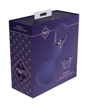 Shots Shots Pumped Sensual Rechargeable Vulva &amp; Breast Pump - Purple