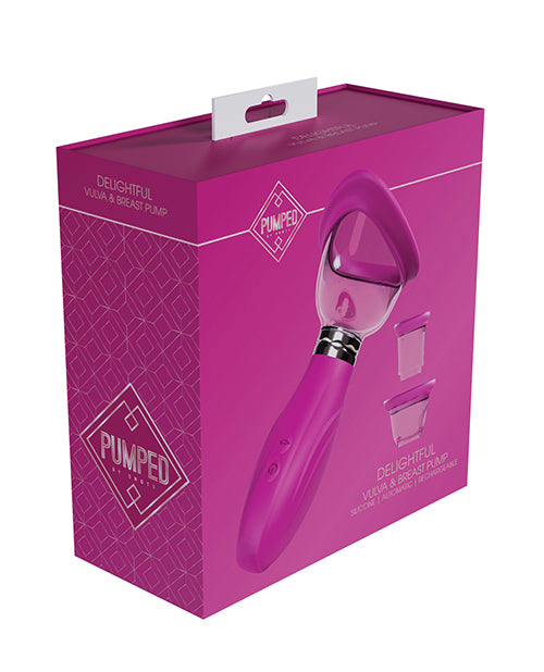 Shots Shots Pumped Delightful Clitoral, Nipple &amp; Breast Pump - Pink