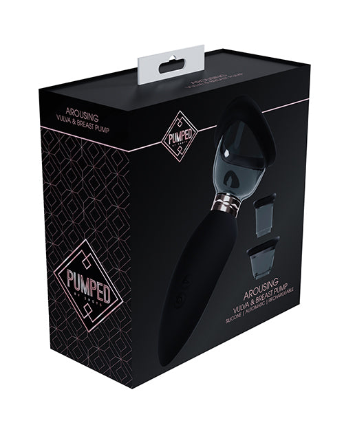 Shots Shots Pumped Arousing Clitoral, Nipple &amp; Breast Pump - Black