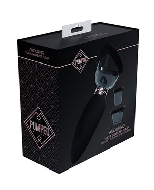 Shots Shots Pumped Arousing Clitoral, Nipple &amp; Breast Pump - Black