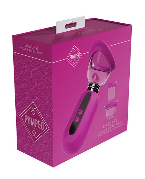 Shots Shots Pumped Dazzling Clitoral, Nipple &amp; Breast Pump - Pink