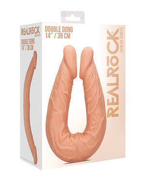 RealRock Shots RealRock 14" Double Dong - Flesh - Image 3