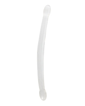 RealRock Shots RealRock Crystal Clear 17" Double Dildo - Transparent - Image 2