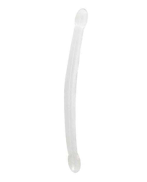 RealRock Shots RealRock Crystal Clear 17" Double Dildo - Transparent - Image 2