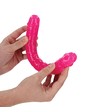 RealRock Shots RealRock 12" Double Dong Glow in the Dark - Neon Pink - Image 3